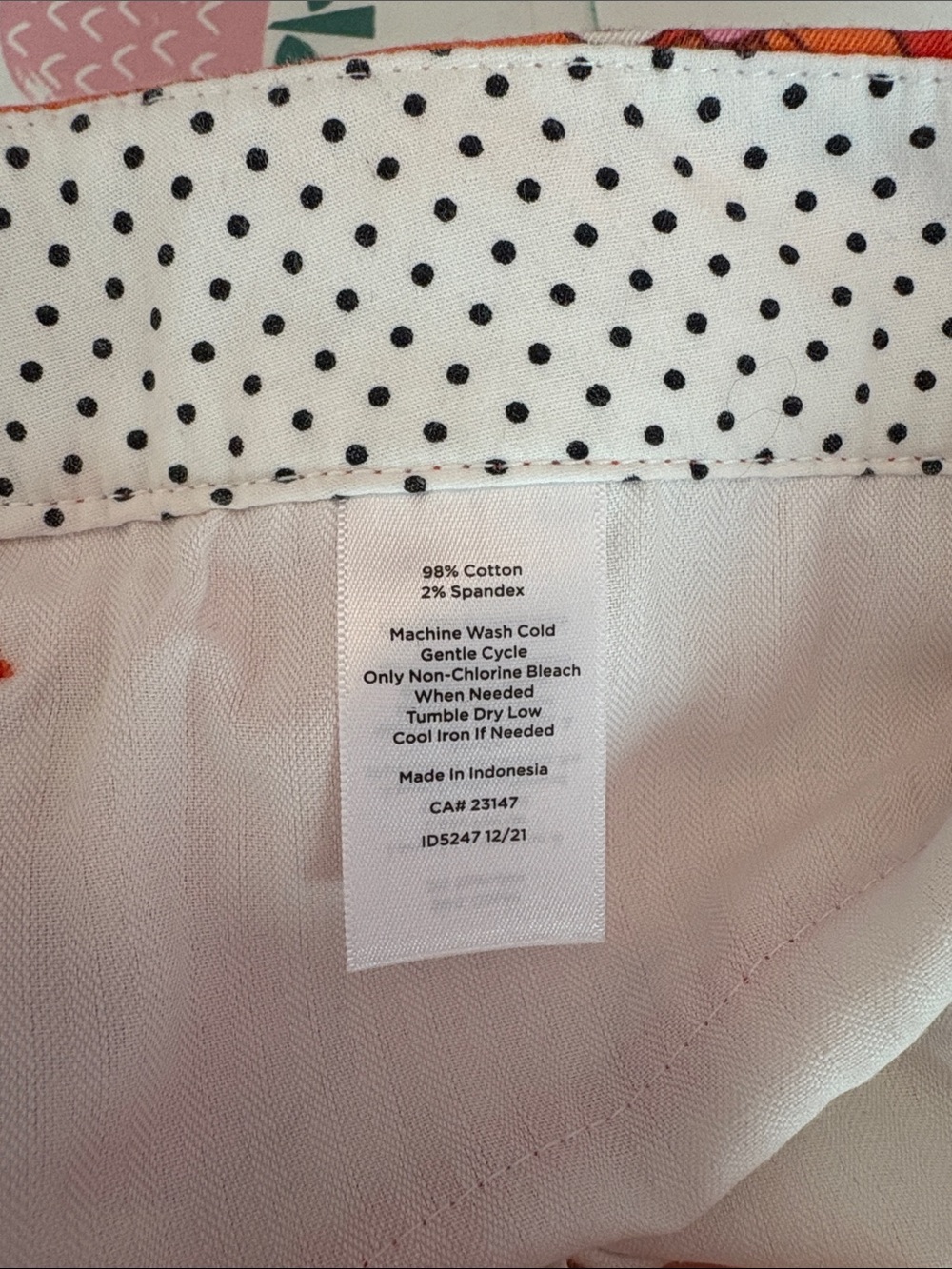 Talbots Pink & Orange Floral Perfect Crop Pant - Picture 11 of 11